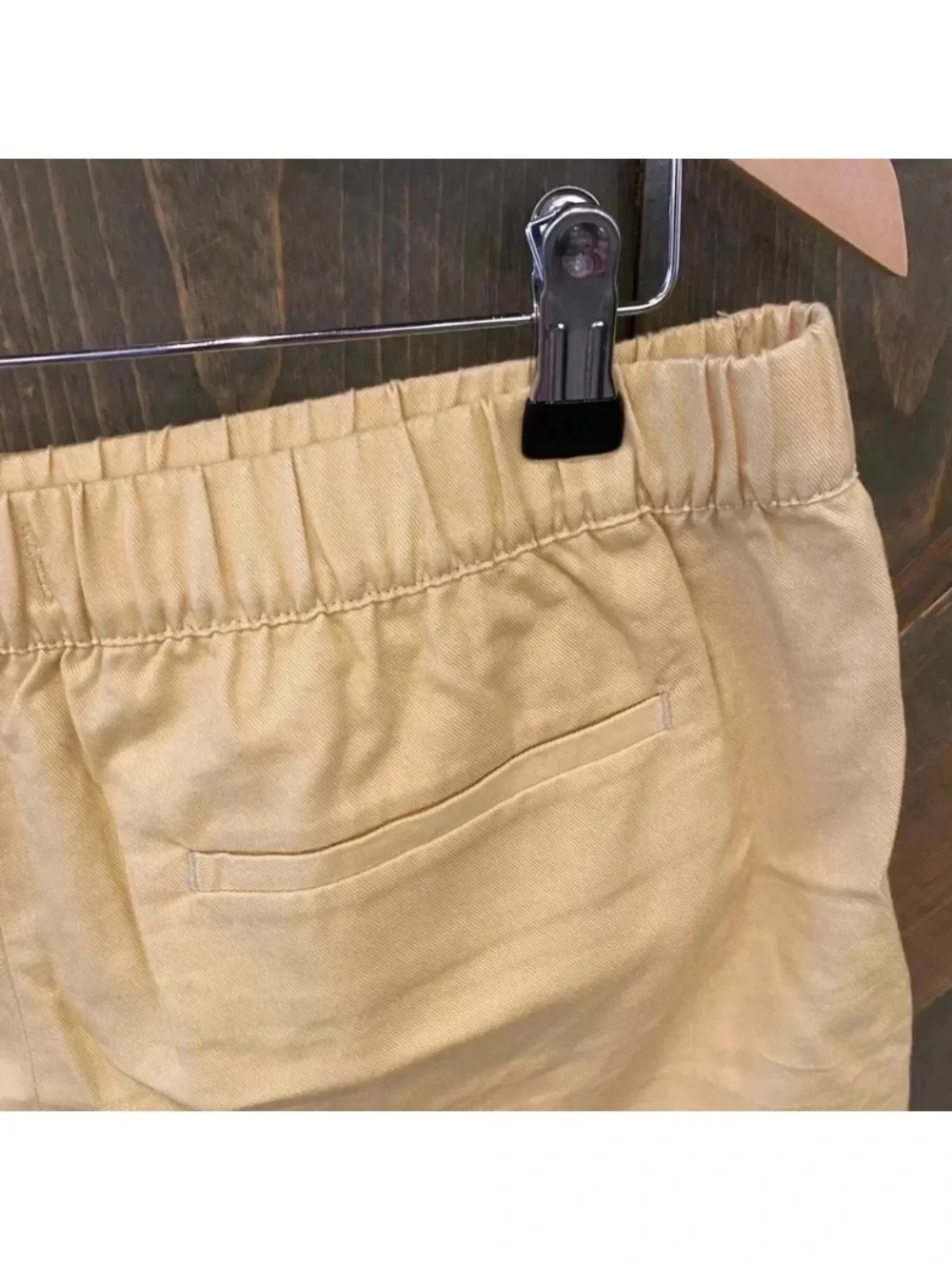 Madewell Womens Yellow Pull On Shorts High Waist Short